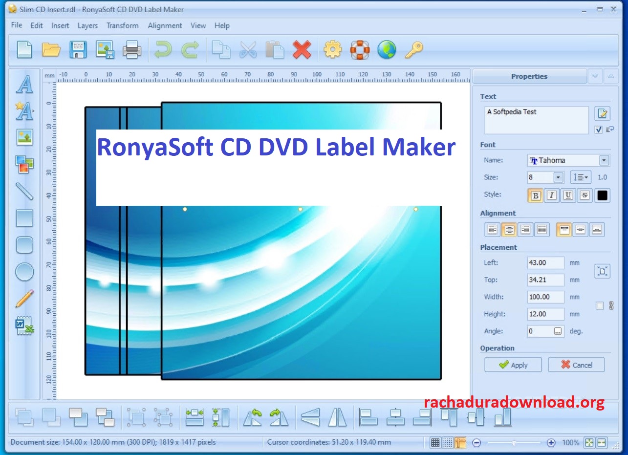 RonyaSoft CD DVD Label Maker