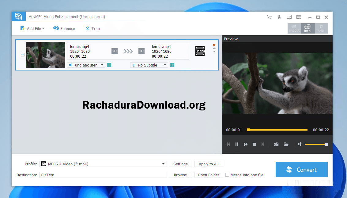 AnyMP4 Video Enhancement Rachadura